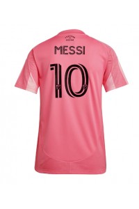 Inter Miami Lionel Messi #10 Jalkapallovaatteet Naisten Kotipaita 2025-26 Lyhythihainen